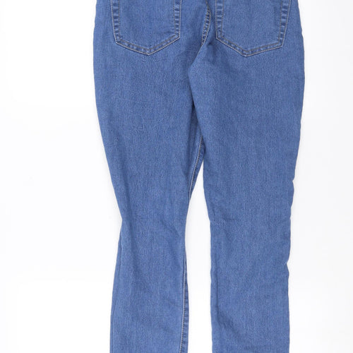 Boohoo Womens Blue  Denim Skinny Jeans Size 8 L28 in