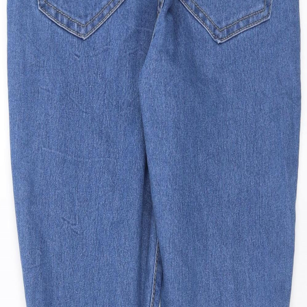 Boohoo Womens Blue  Denim Skinny Jeans Size 8 L28 in