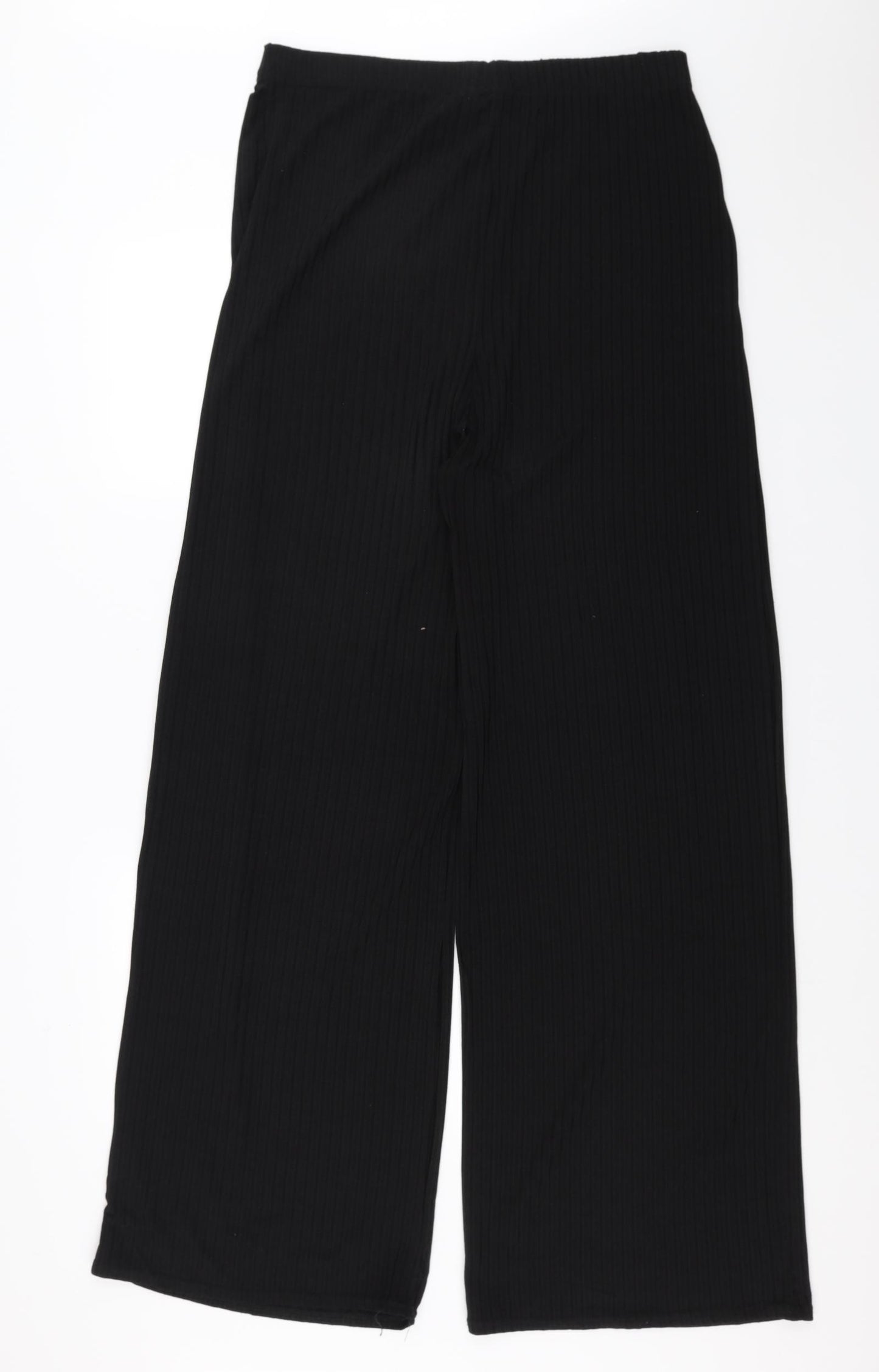 Select Womens Black Striped  Trousers  Size 16 L33 in