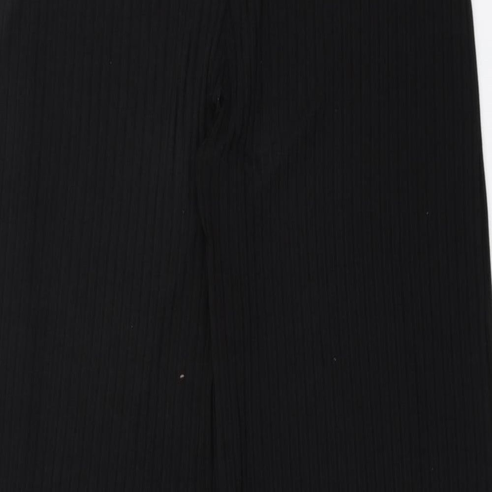 Select Womens Black Striped  Trousers  Size 16 L33 in