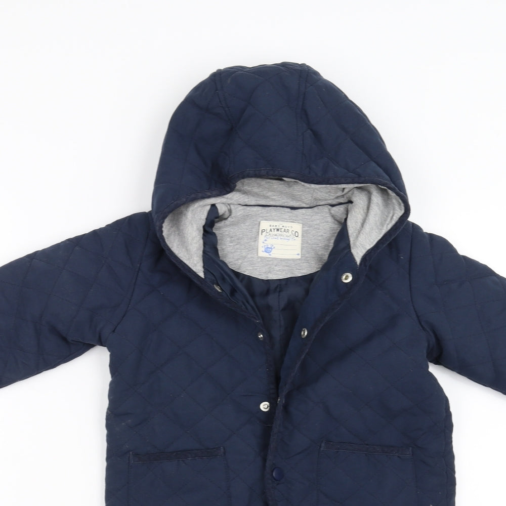 Marks and Spencer Baby Blue   Jacket Snowsuit Size 12-18 Months