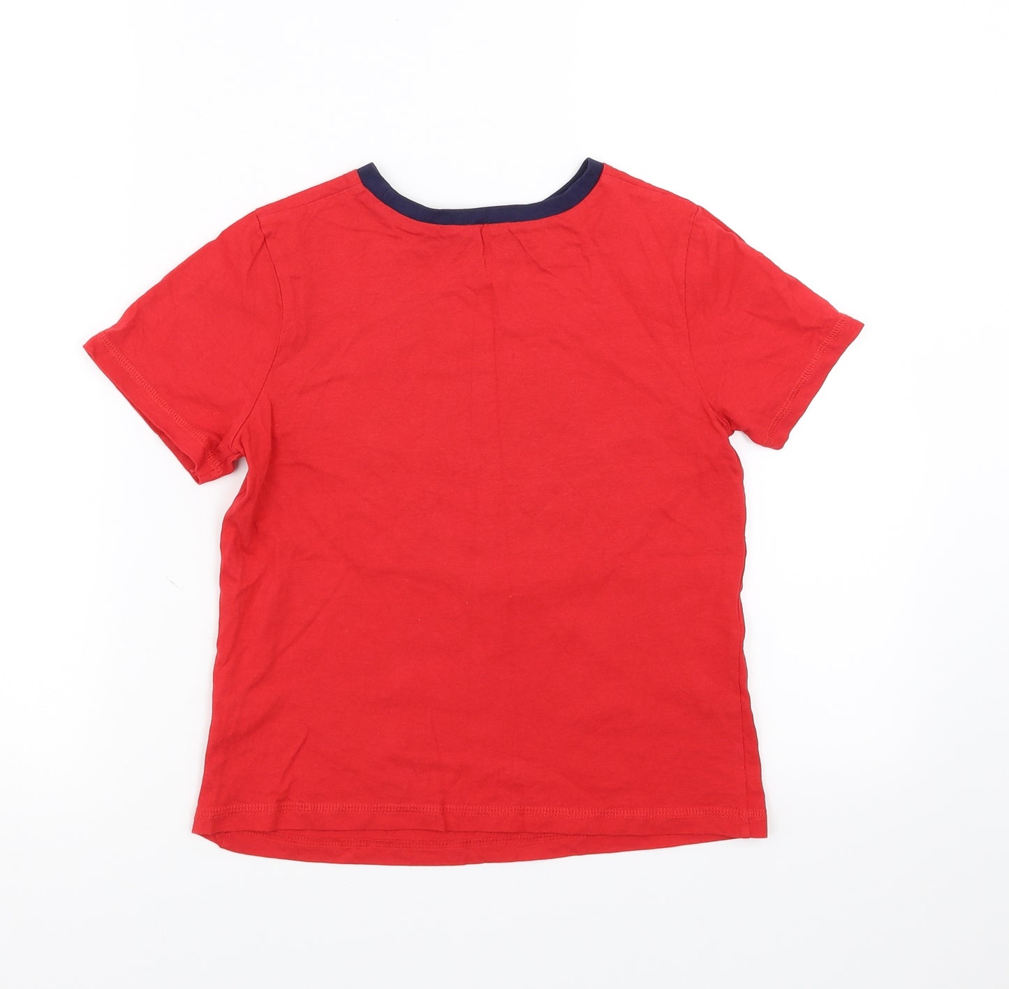 George Boys Red   Basic T-Shirt Size 8-9 Years  - cool dude