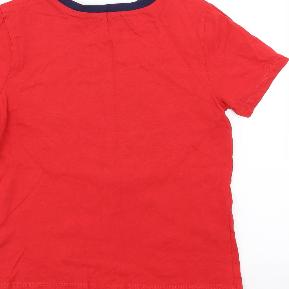 George Boys Red   Basic T-Shirt Size 8-9 Years  - cool dude