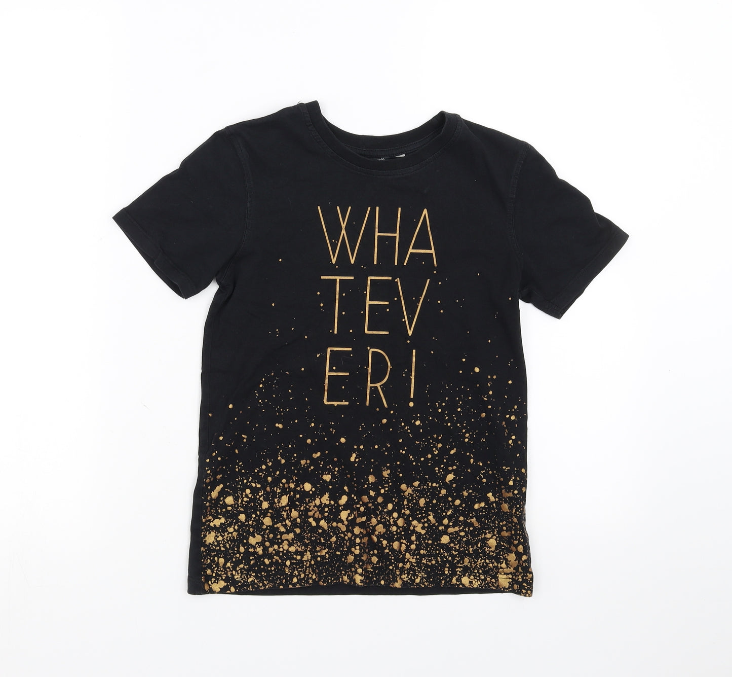 George Boys Black   Basic T-Shirt Size 8-9 Years  - whatever