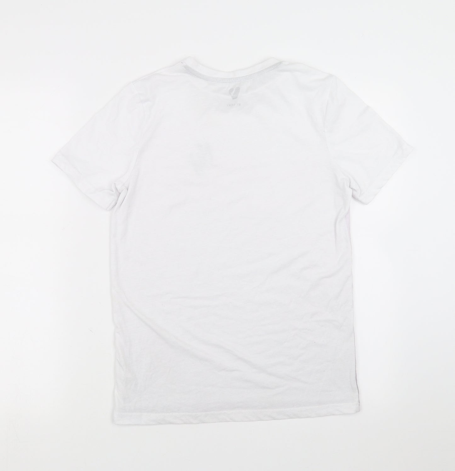 Very Boys White   Basic T-Shirt Size 12 Years