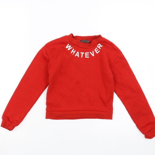Primark Boys Red   Pullover Sweatshirt Size 8-9 Years  - whatever