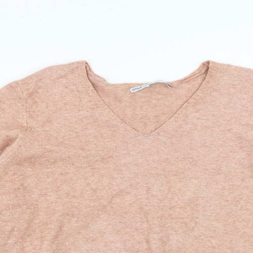Only Womens Pink   Pullover Jumper Size L