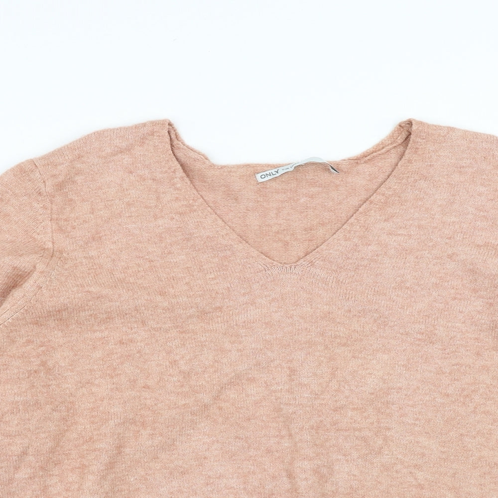 Only Womens Pink   Pullover Jumper Size L