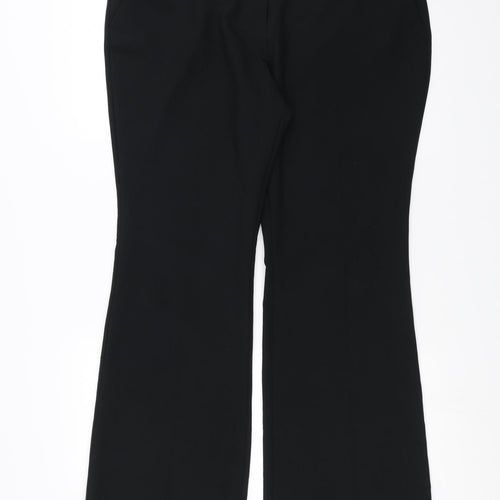 South Womens Black   Trousers  Size 16 L30 in