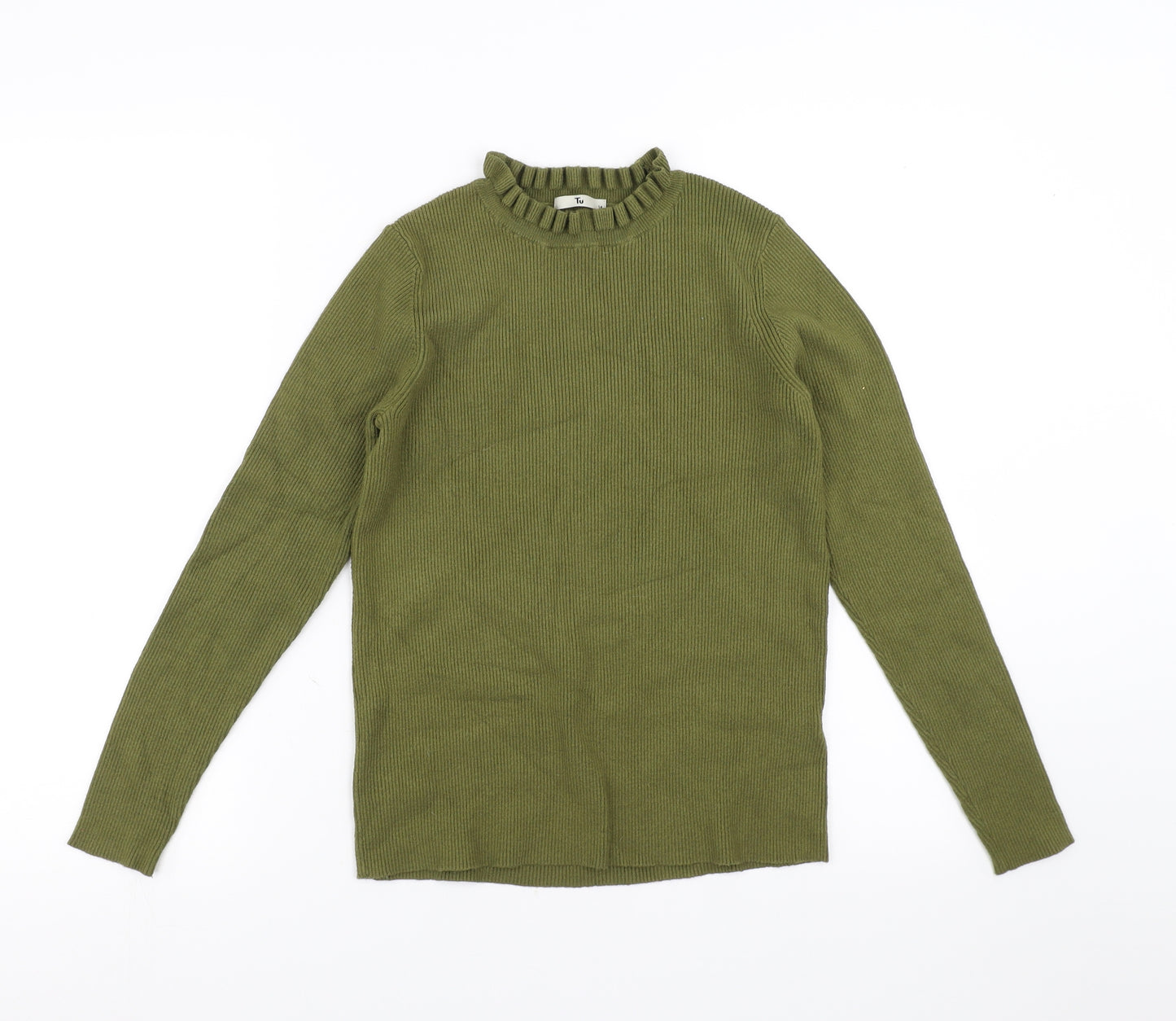 Sainsburys Womens Green   Pullover Jumper Size 14