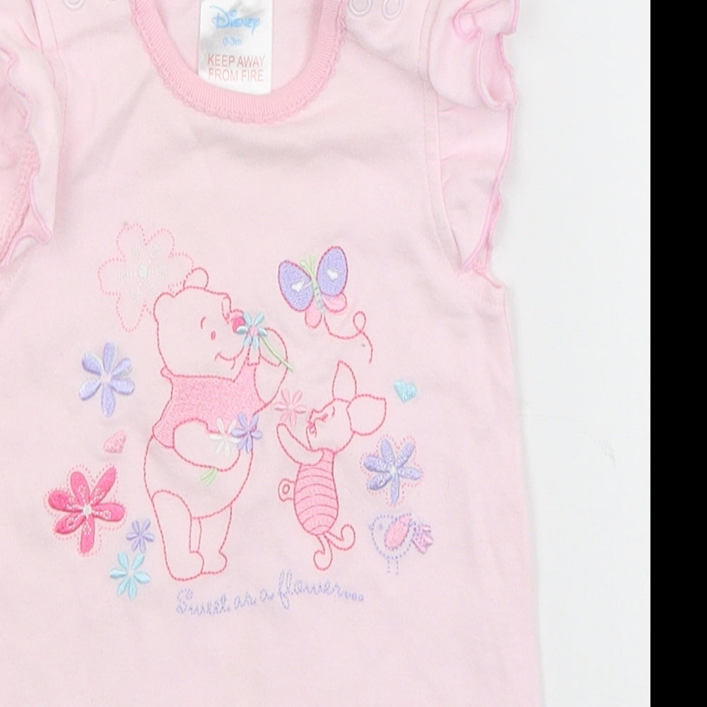 Disney Baby Pink   Romper One-Piece Size 0-3 Months  - winnie the pooh