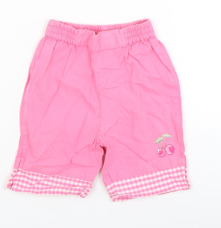 Preworn Baby Pink Capri Trousers Size 6-9 Months
