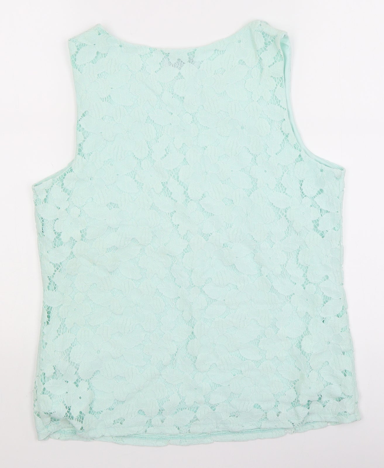 F&F Womens Blue Floral  Basic Tank Size 14
