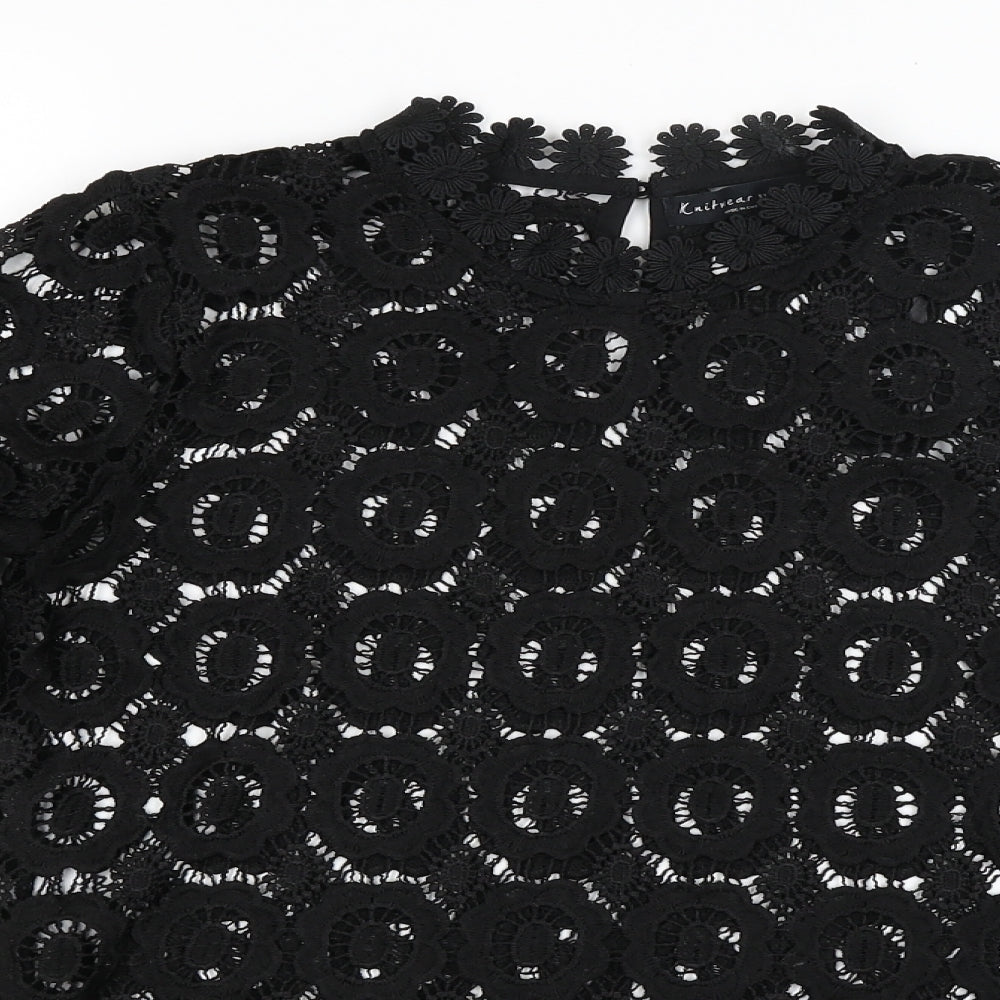 F&F Womens Black   Basic T-Shirt Size 8