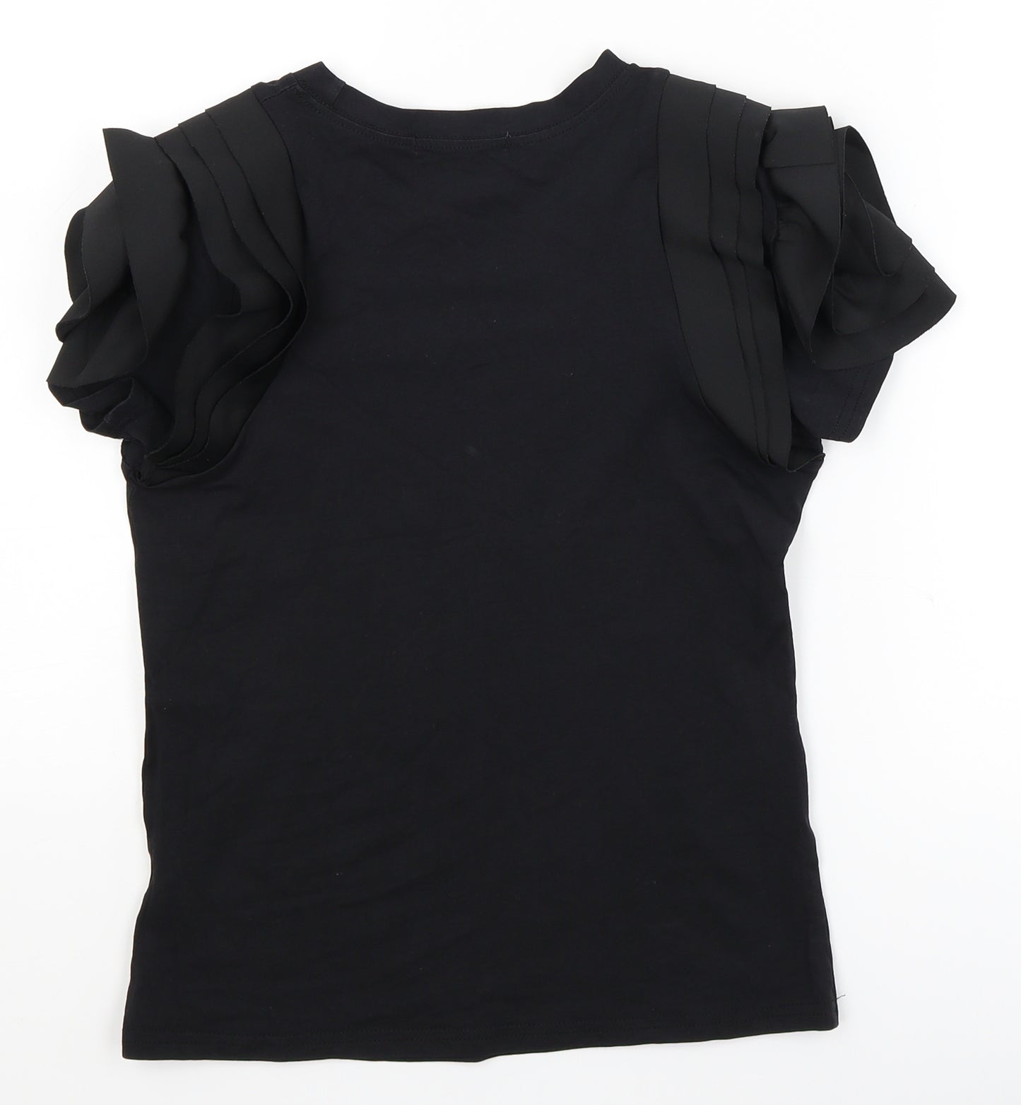 Yu and Me Womens Black   Basic T-Shirt Size S