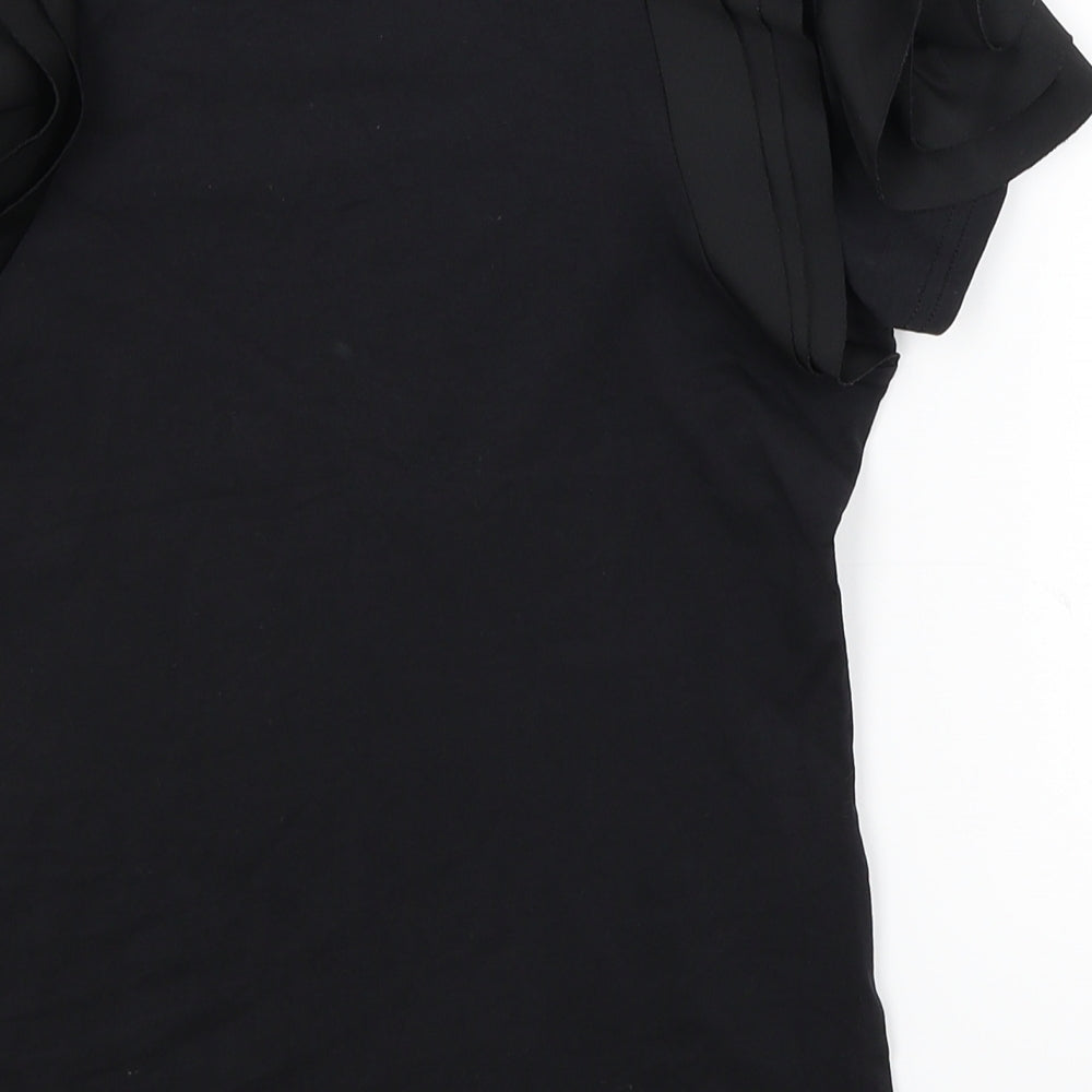 Yu and Me Womens Black   Basic T-Shirt Size S