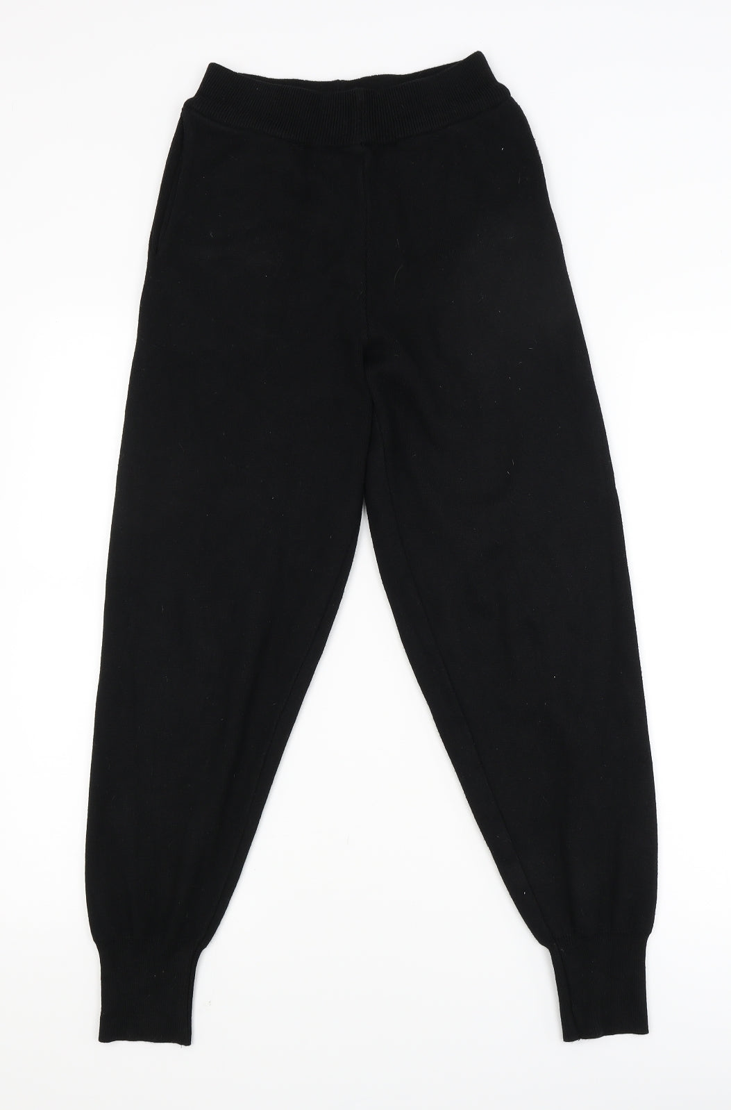 Quiz Womens Black   Jogger Trousers Size M L26.5 in