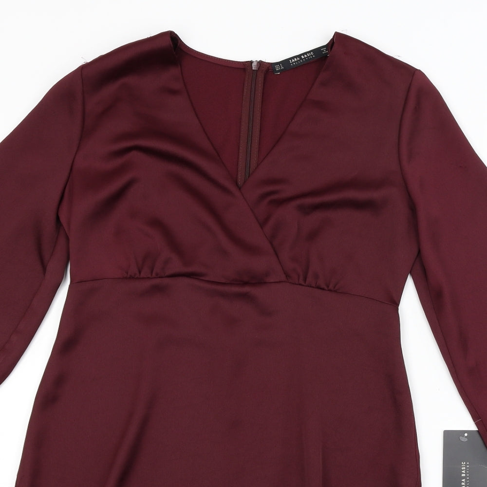 Zara Womens Red   Fit & Flare  Size S