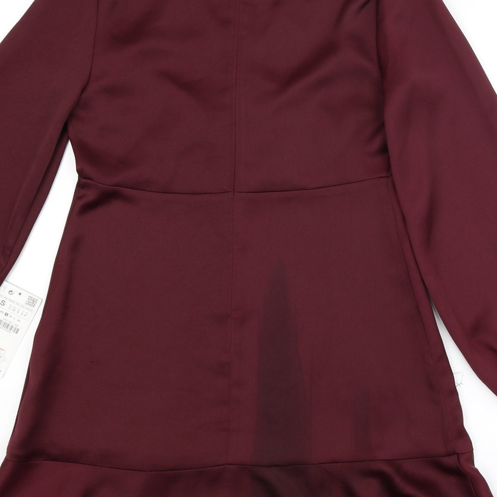 Zara Womens Red   Fit & Flare  Size S