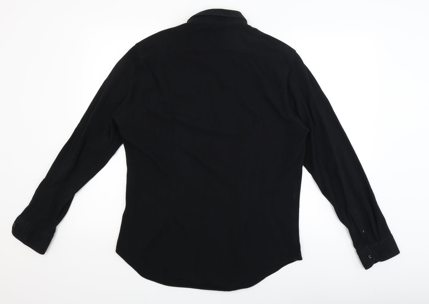 Zara Mens Black    Polo Size L