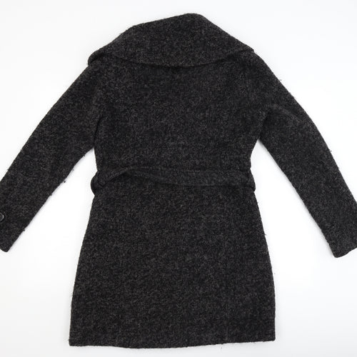 Moda Womens Grey   Overcoat Coat Size 10