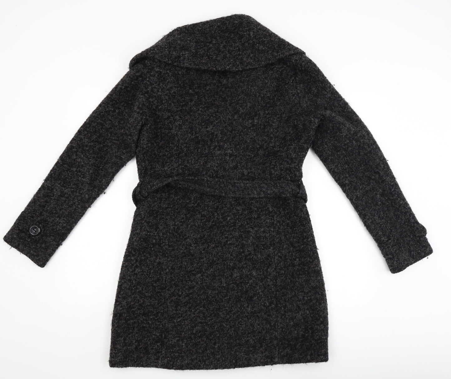 Moda Womens Grey   Overcoat Coat Size 10