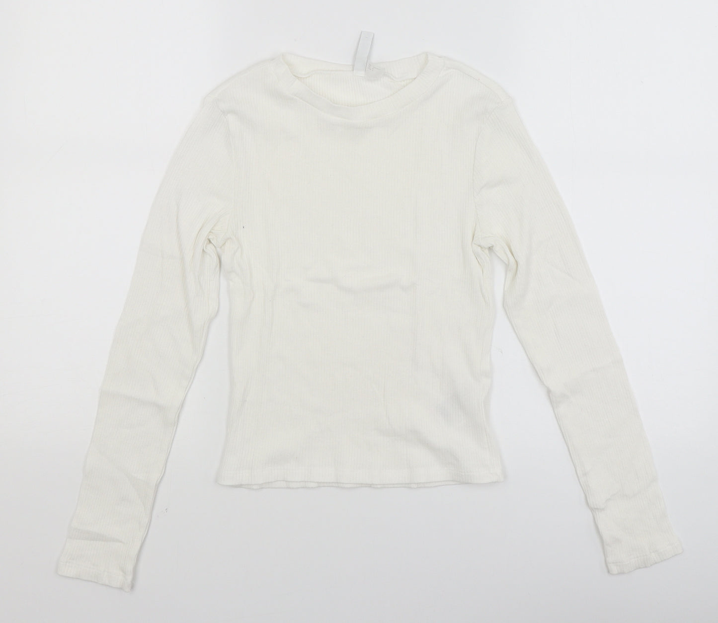 Divided Womens White   Basic T-Shirt Size S