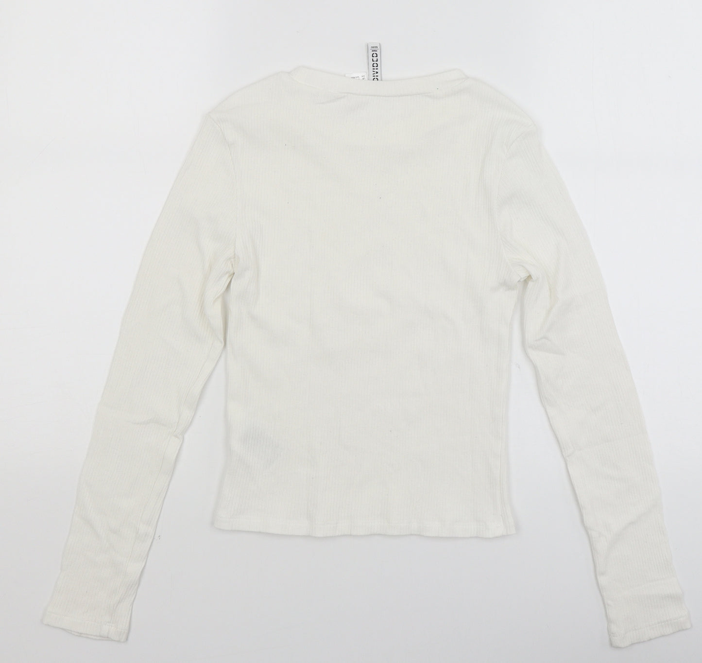 Divided Womens White   Basic T-Shirt Size S