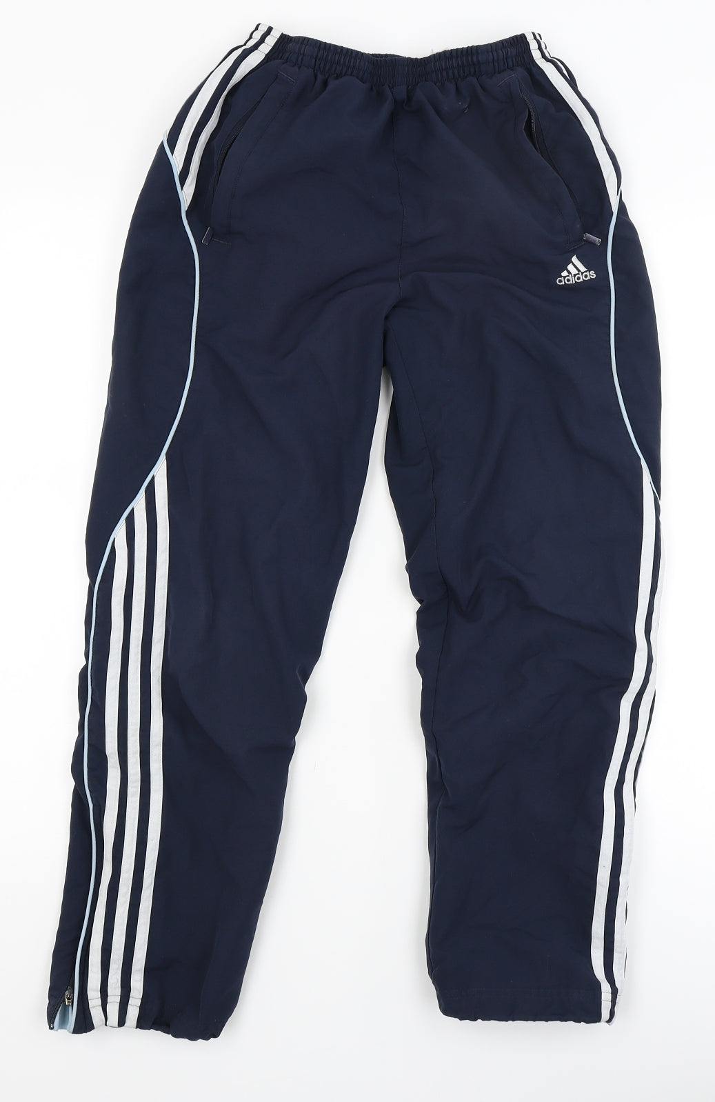 adidas Mens Blue   Jogger Trousers Size S L24 in
