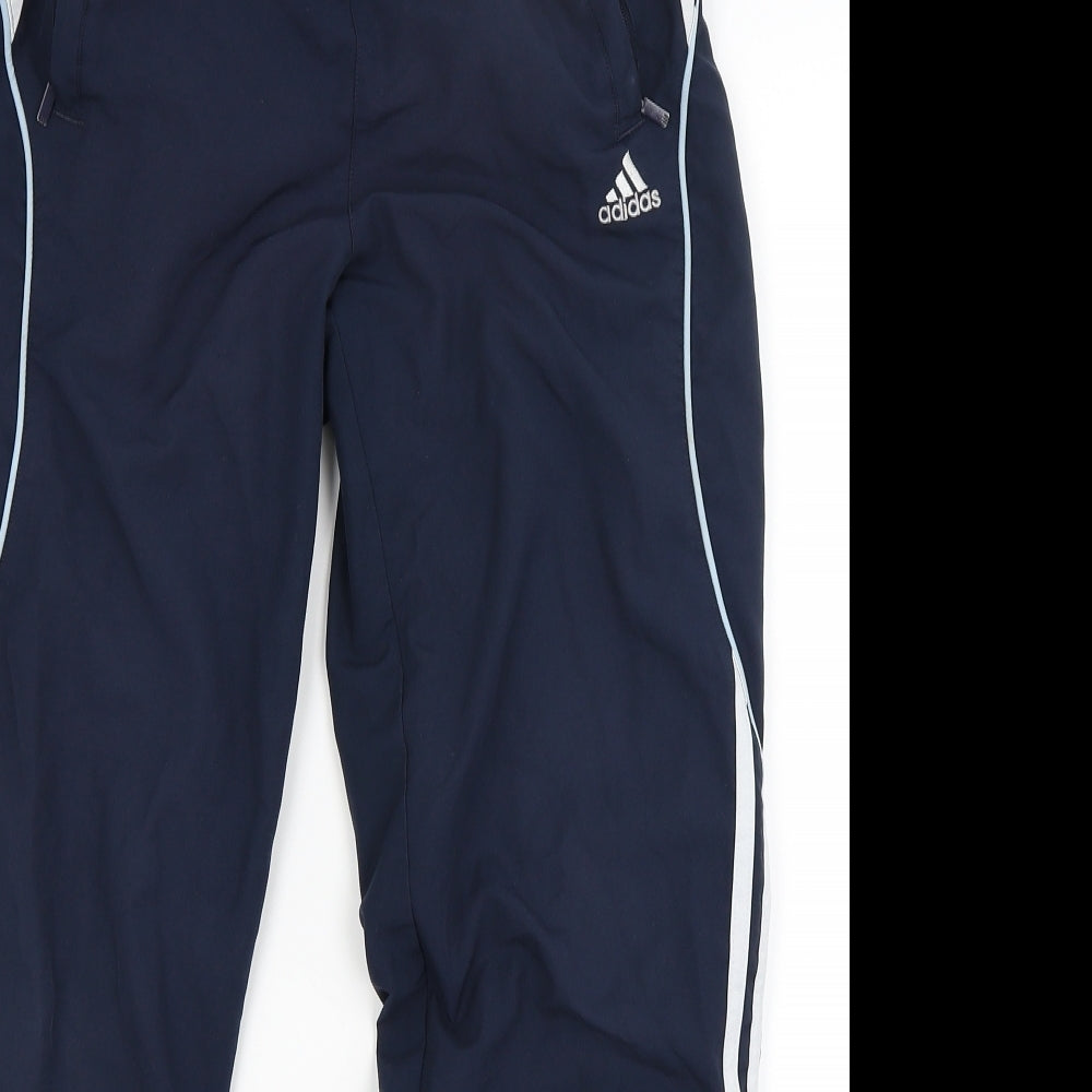 adidas Mens Blue   Jogger Trousers Size S L24 in