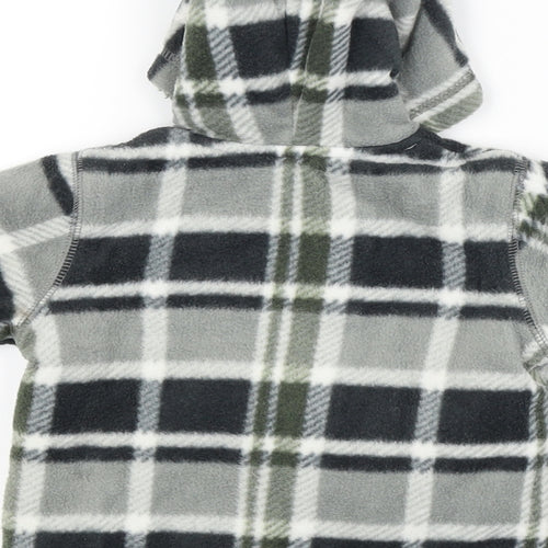 George Baby Green Check  Full Zip Jumper Size 3-6 Months