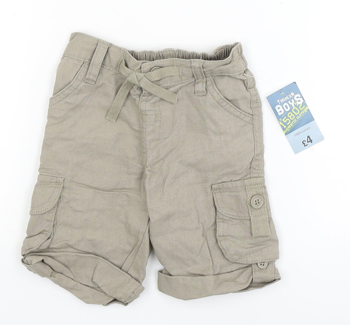 Authentic baby Baby Brown Cargo Trousers Size 3-6 Months