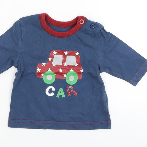 Cherokee Baby Blue   Basic T-Shirt Size Newborn  - car