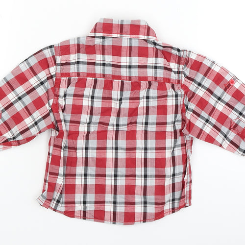 Early Days Baby Red Plaid  Basic Button-Up Size 9-12 Months  - early days 1984