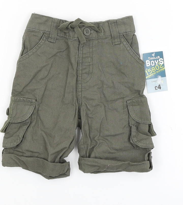Matalan Baby Green Cargo Trousers Size 3-6 Months