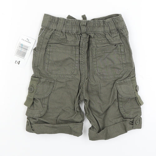 Matalan Baby Green   Cargo Trousers Size 3-6 Months