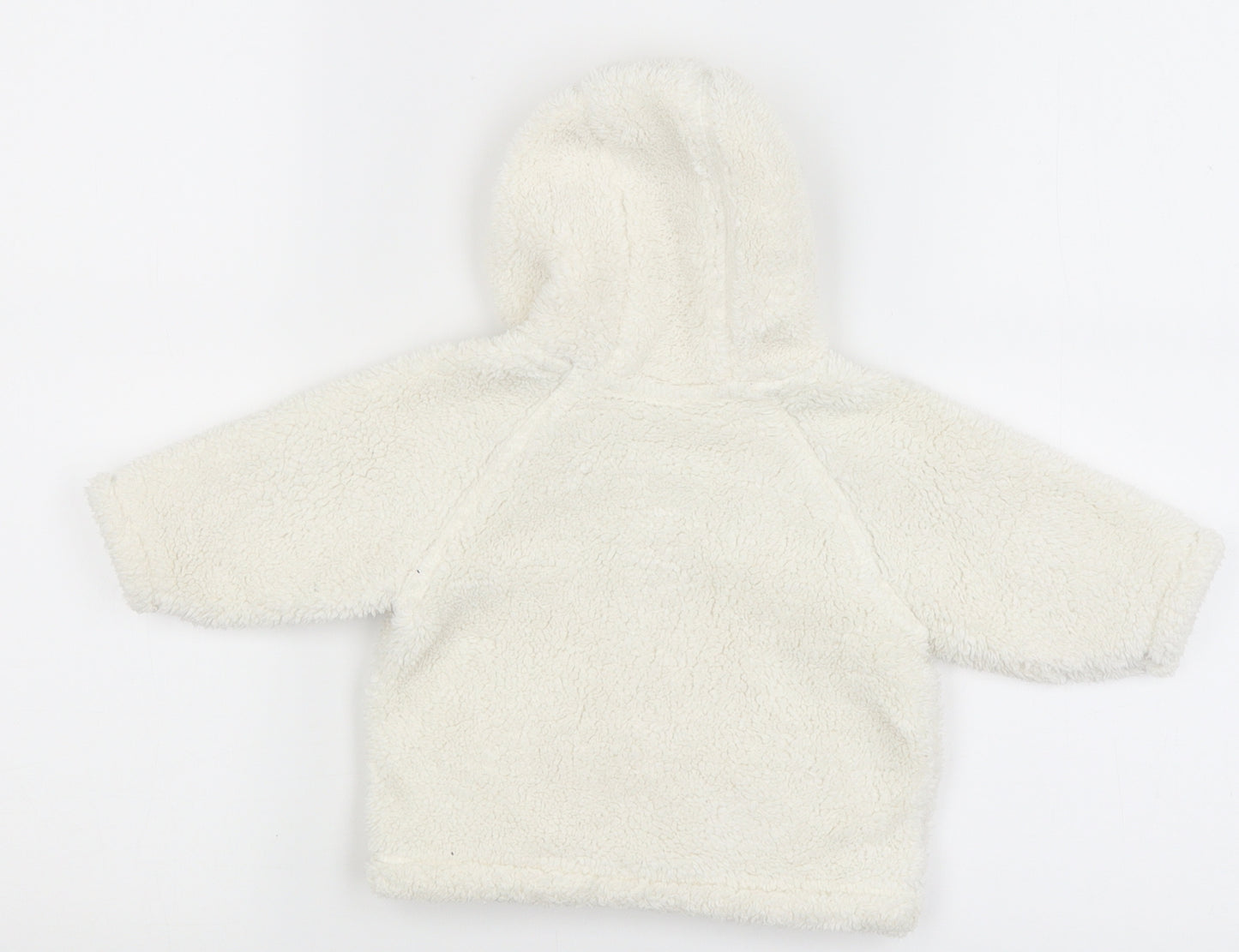 Next Baby Baby White   Full Zip Jumper Size 0-3 Months