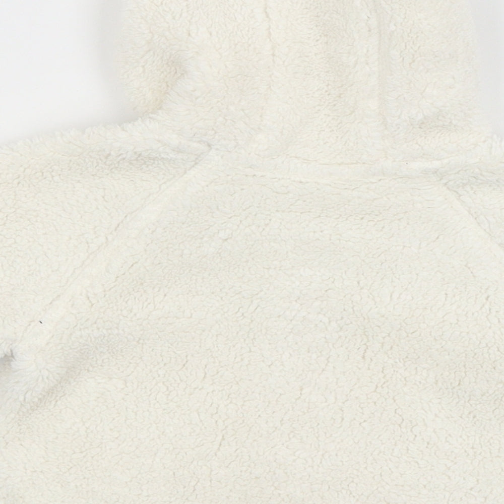 Next Baby Baby White   Full Zip Jumper Size 0-3 Months