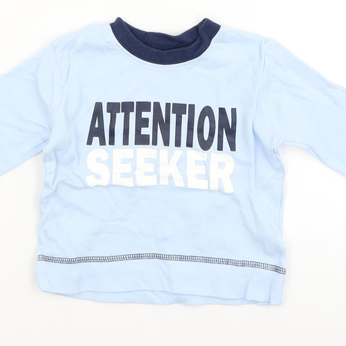 George Baby Blue   Basic T-Shirt Size 3-6 Months  - attention seeker