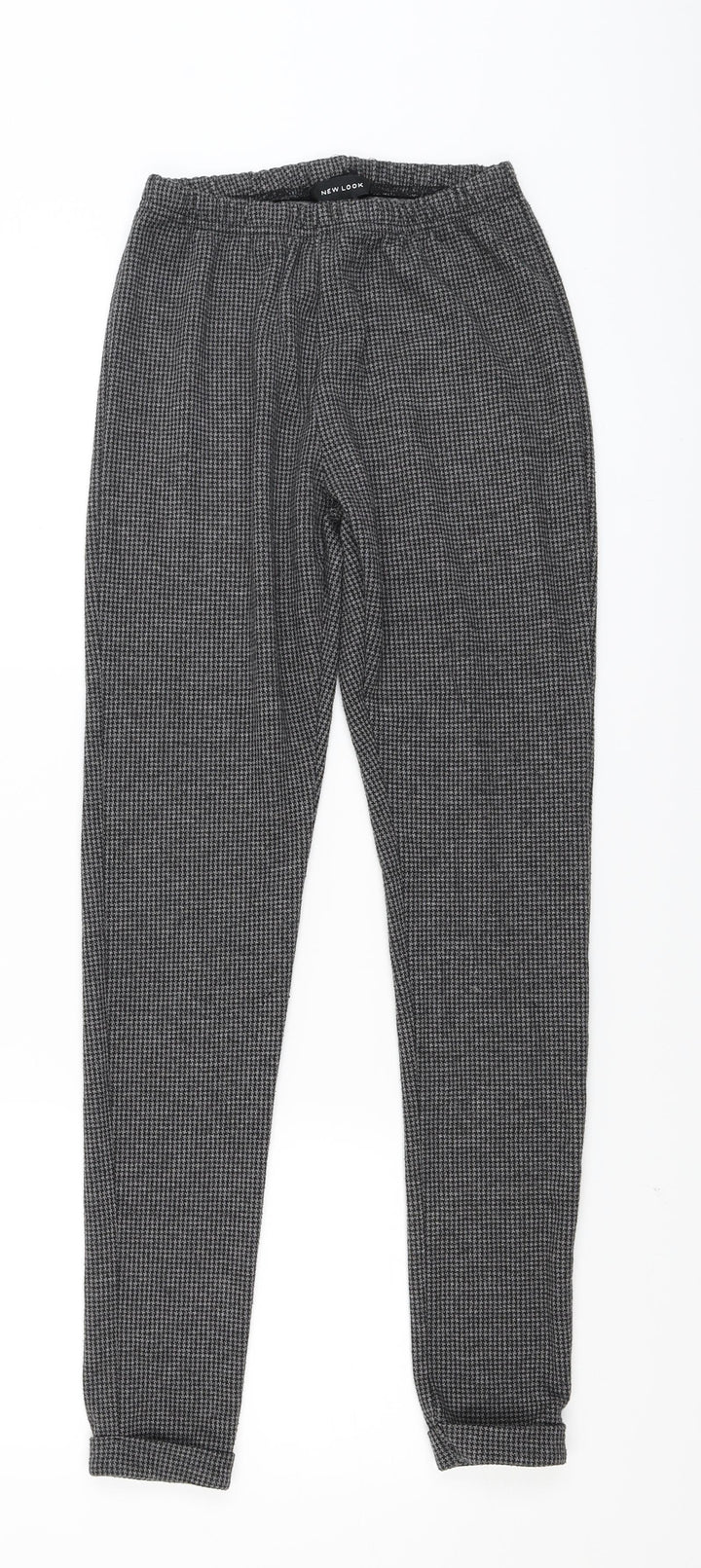 New Look Womens Grey   Cropped Leggings Size 8 L27 in