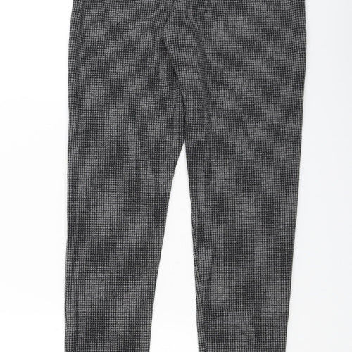 New Look Womens Grey   Cropped Leggings Size 8 L27 in
