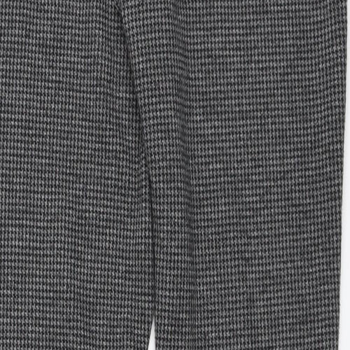 New Look Womens Grey   Cropped Leggings Size 8 L27 in