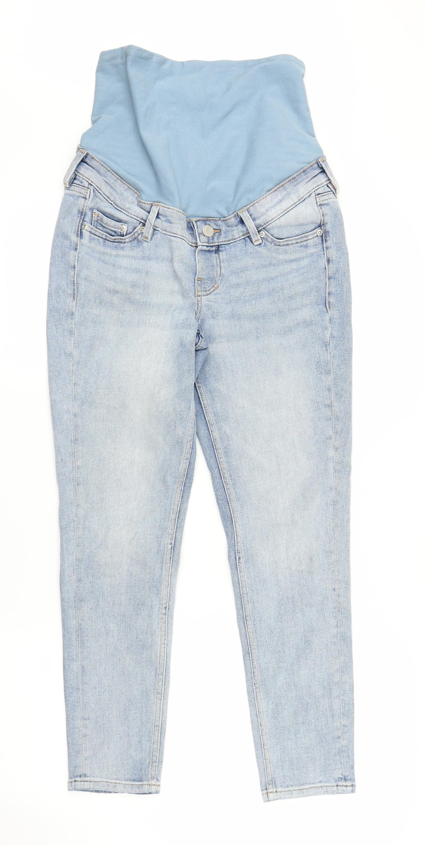 H&M Womens Blue  Denim Mom Jeans Size S L25 in