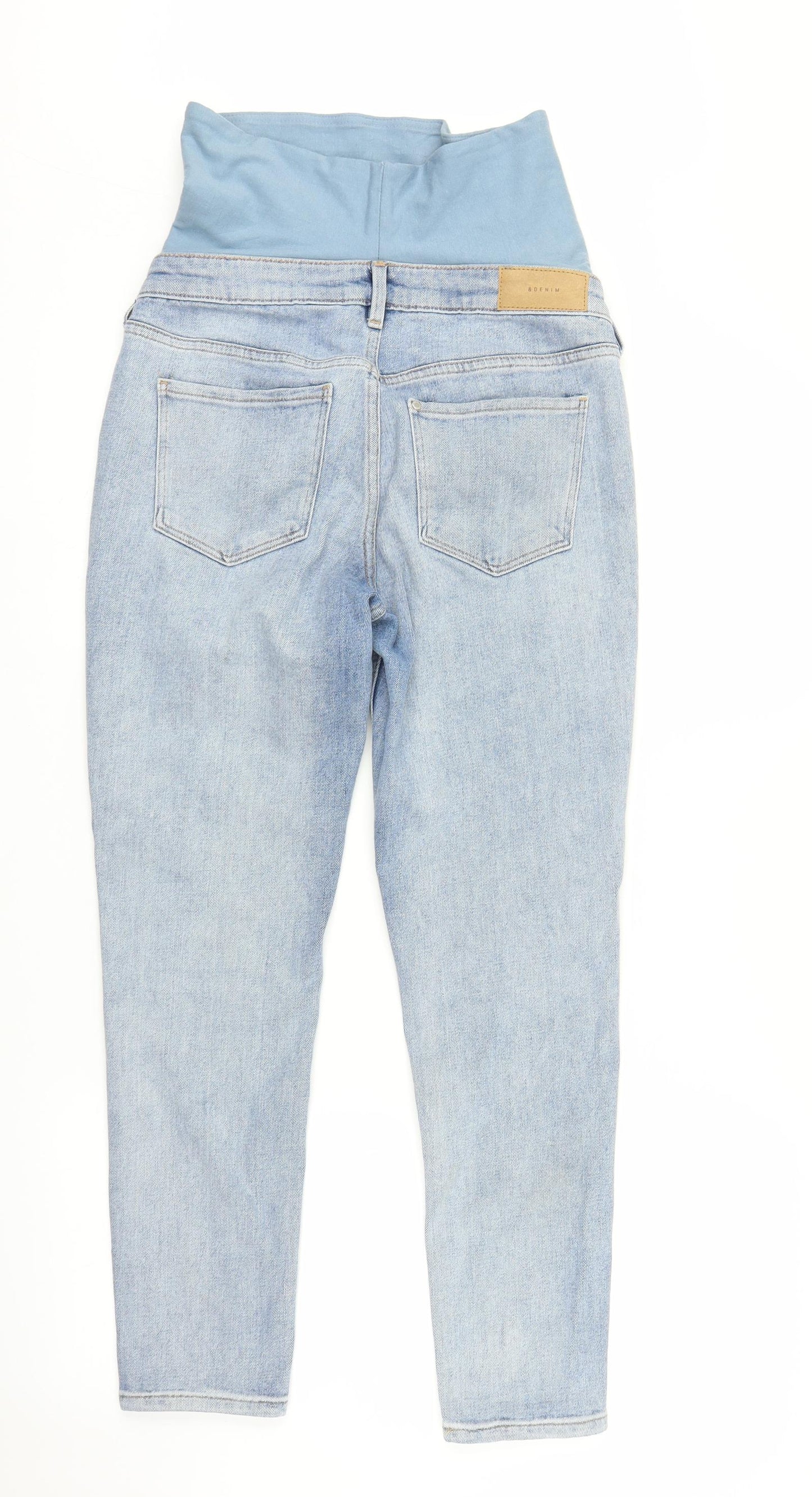 H&M Womens Blue  Denim Mom Jeans Size S L25 in