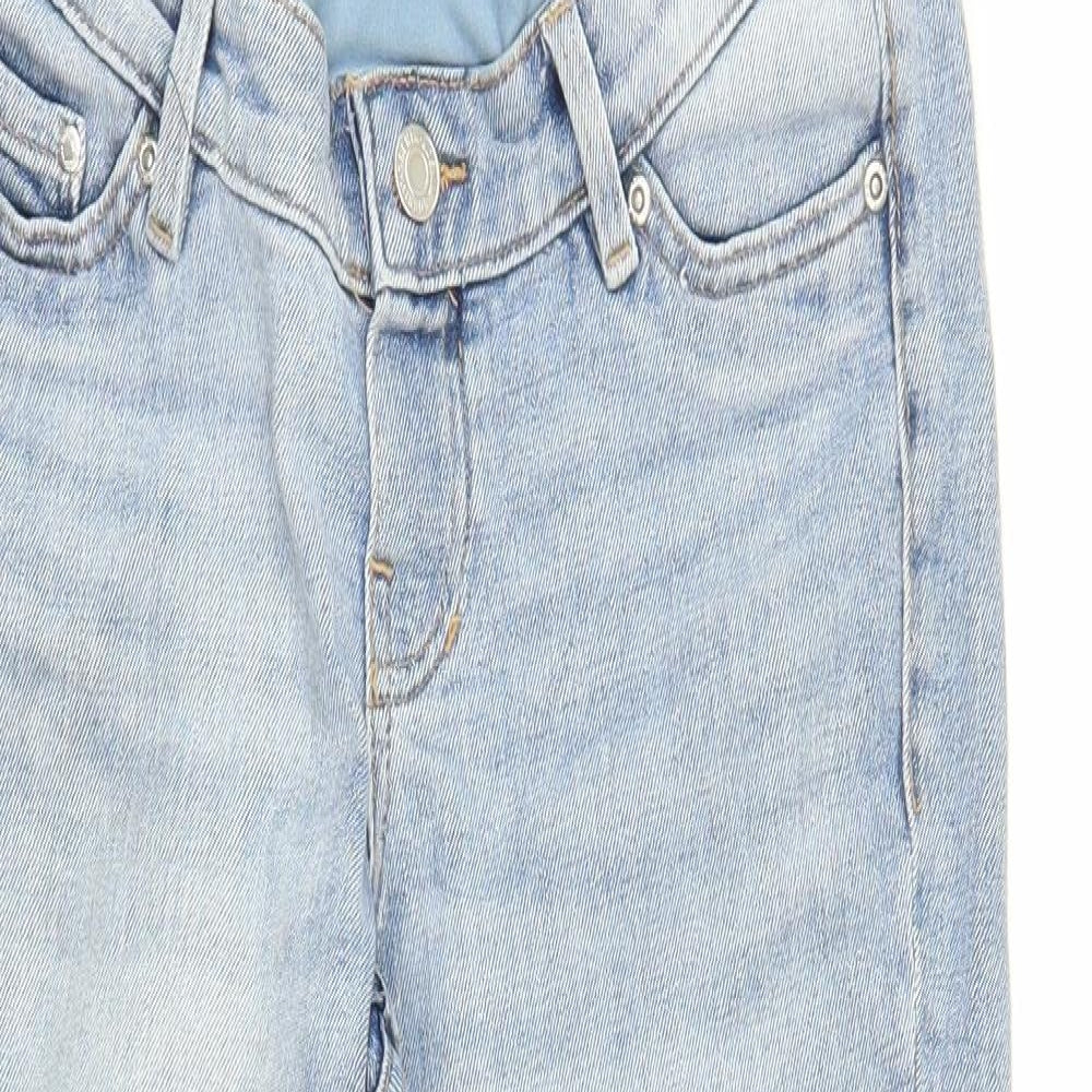 H&M Womens Blue  Denim Mom Jeans Size S L25 in
