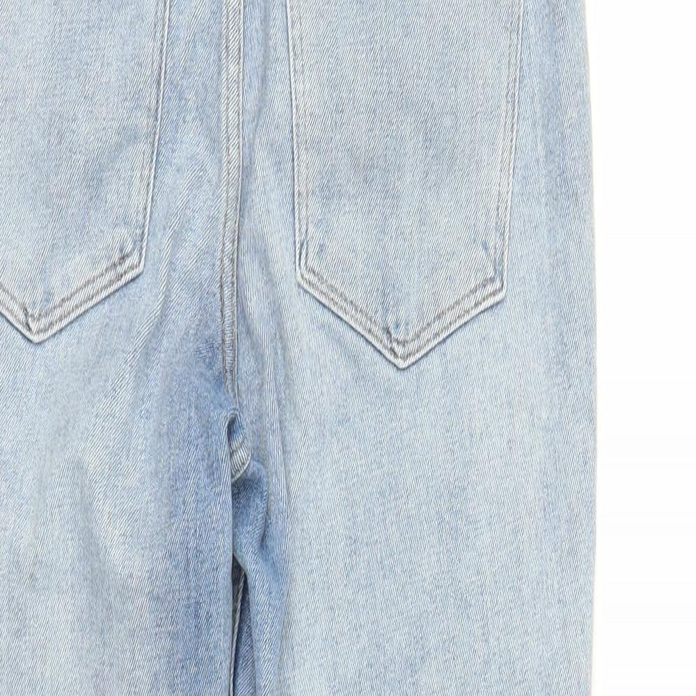 H&M Womens Blue  Denim Mom Jeans Size S L25 in