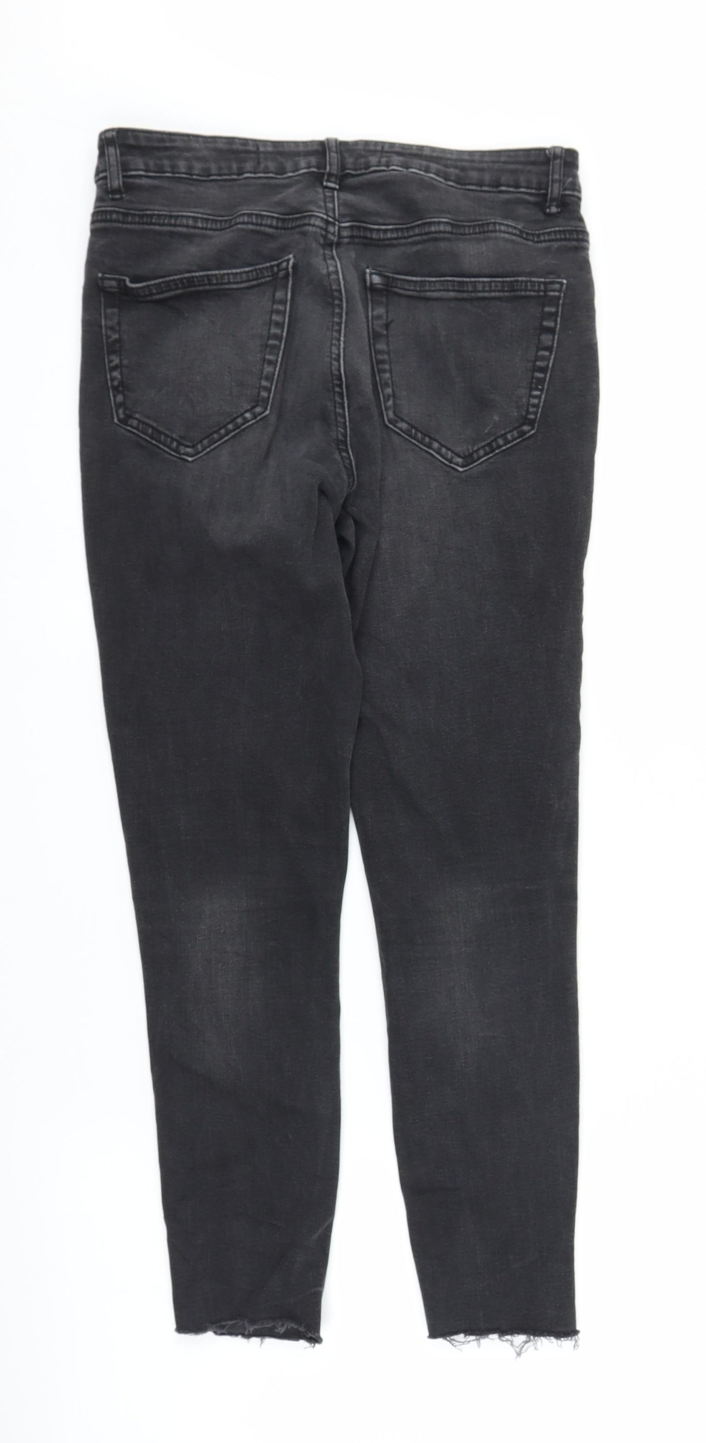 Primark Womens Black  Denim Skinny Jeans Size 10 L23 in