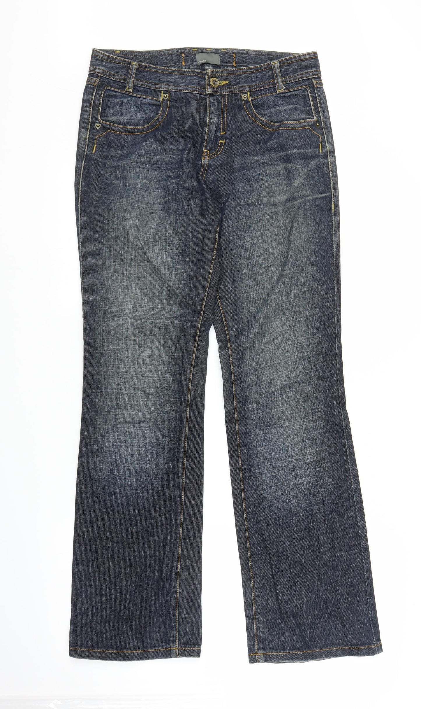 Mexx Womens Blue  Denim Bootcut Jeans Size 12 L31 in