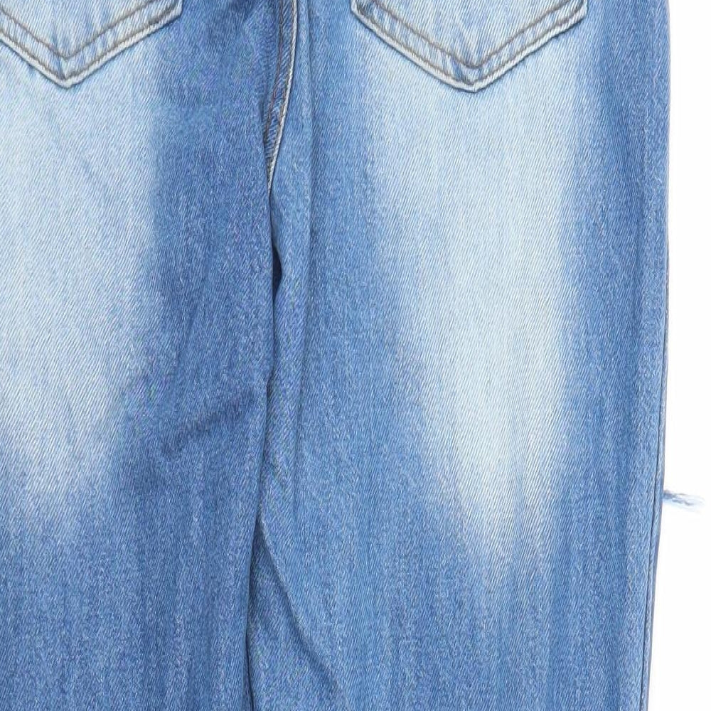 Boohoo Womens Blue  Denim Mom Jeans Size 10 L24 in