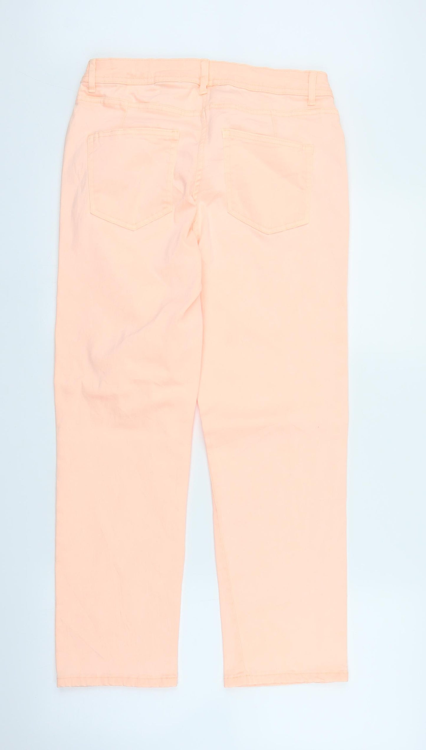 NEXT Womens Orange  Denim Cropped Jeans Size 12 L24 in